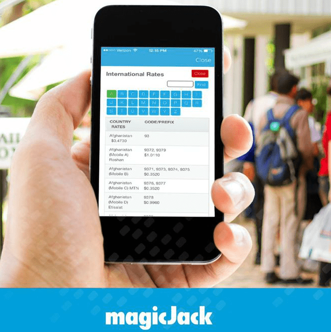 magicJack International Calling Rates